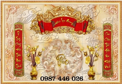 Gạch tranh ban thờ đẹp Hp272