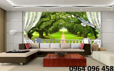 Tranh gạch 3d cửa sổ - CNBBV54