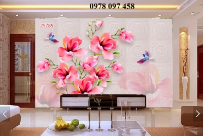 Tranh hoa 3D - tranh gạch