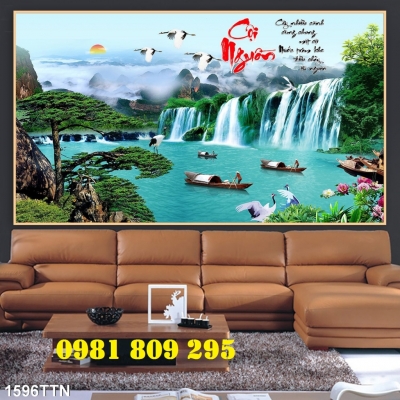 Gạch 3d phong cảnh thiên nhiên giao hòa JHG8