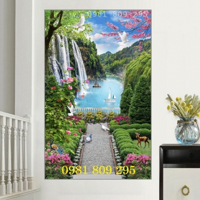 Tranh gạch ốp vách tường thiên nhiên