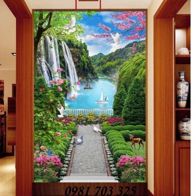 Tranh gạch men khổ đứng