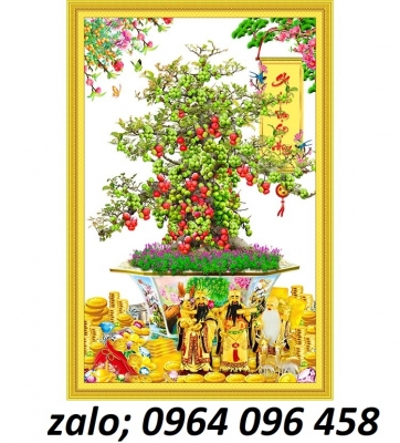 Tranh cây sung 3d - tranh gạch 3d cây sung - 4099CP