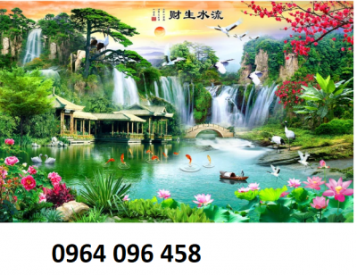 Tranh phòng khách - tranh gạch 3d phòng khách - HVCC4