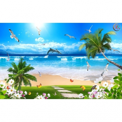 Tranh gạch 3d phong cảnh biển - GSZ22