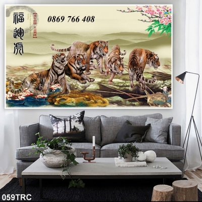 Tranh hổ 3D-gạch tranh 3D