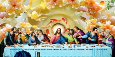 Tranh gạch 3d ốp tường tranh thiên chúa - BNM89