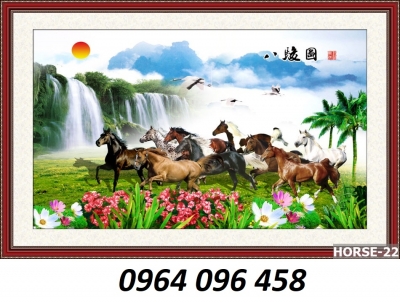 Tranh gạch mã đáo thành công 3d - KNB65