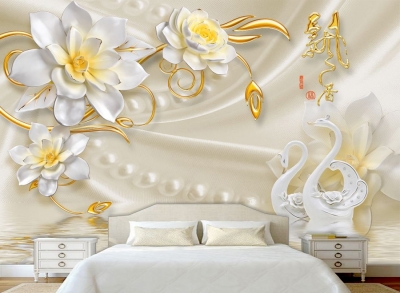 Tranh gạch 3d phòng ngủ - 437CB