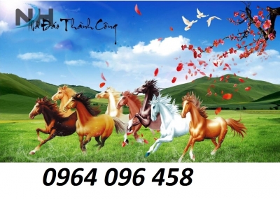 Tranh 3d phong thủy - tranh gạch 3d phong thủy - LHBV55