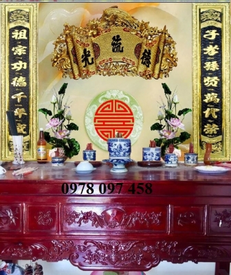 Tranh gạch ốp phòng thờ