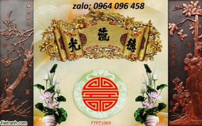 Gạch tranh 3d ốp tường phòng thờ - KCX21