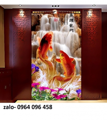 Tranh gạch cá chép 3d - VNN95