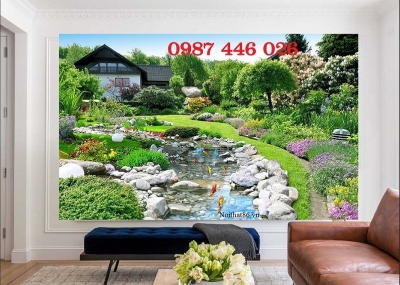 Gạch ốp tường tranh gạch phong cảnh 3d HP9273