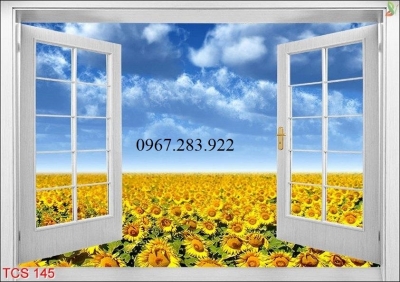 Tranh gạch phong cảnh- Tranh cửa sổ