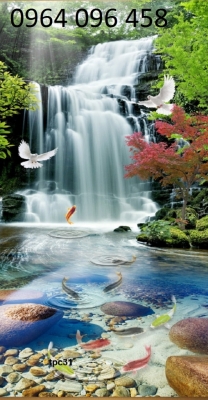 Tranh gạch 3d phong cảnh khổ đứng - VNB663