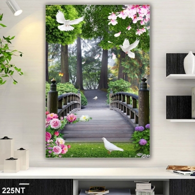 Tranh 3D- Tranh gạch phòng khách