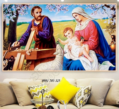 gạch 3D công giáo- tranh gạch men ốp tường