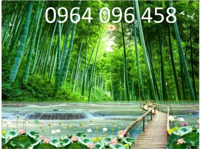Tranh gạch 3d tre trúc phong thủy - 766XA