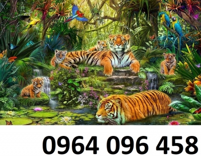 Tranh gạch men 3d con hổ - 8544C
