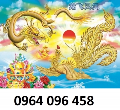 Tranh gạch 3d rồng phượng - N999