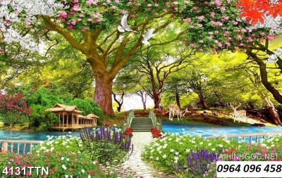 Tranh gạch 3d bóng kính - KCMN001