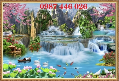 Tranh gạch men sơn thủy HP96722