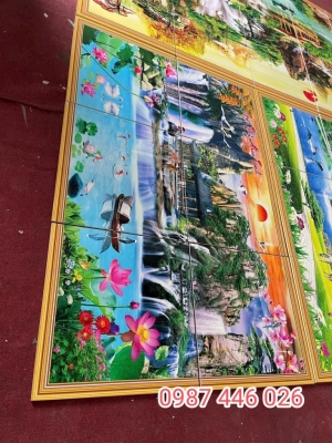Tranh gạch men tường phong thủy đẹp HP8823