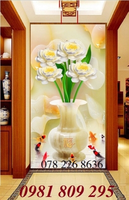 Tranh gạch men - gạch tranh bình hoa ngọc