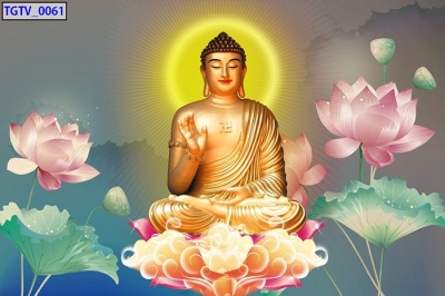 Tranh phật 3d - tranh gạch 3d phật phòng thờ - 7433XP