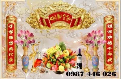 Tranh phòng thờ, gạch tranh ốp tường