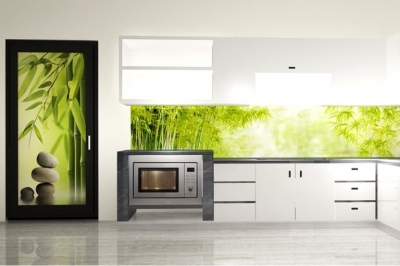 Tranh kính ốp bếp