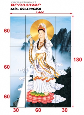 Tranh gạch 3d phật phòng thờ - 389V