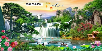 Tranh phong cảnh 3d - tranh gạch 3d phong cảnh - 655XP