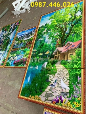 Gạch tranh phong cảnh 3d ốp tường HP82
