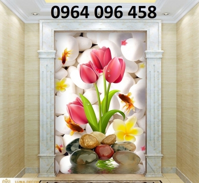 Tranh gạch vườn hoa 3d  - FCV43