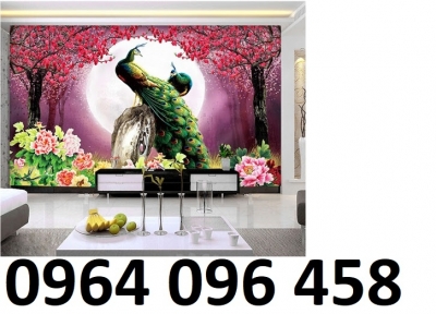 Tranh gạch 3d chim công -NMMN6