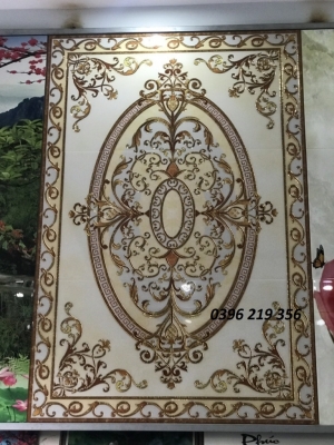 Thảm gạch men lát sàn trang trí phòng khách, chiếu nghỉ 3d