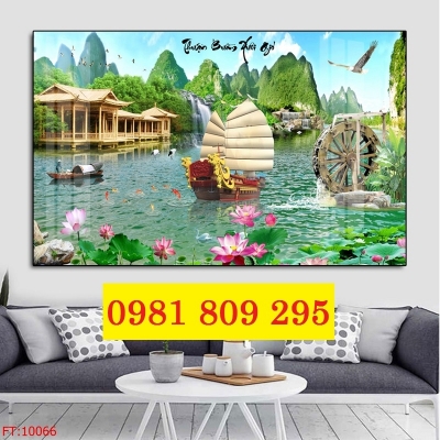 Gạch tranh phong cảnh - tranh gạch 3d