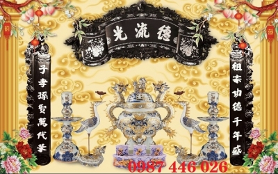 Tranh gạch men phòng thờ HP0822