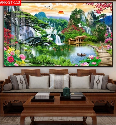 Tranh gạch 3d phong thủy hút tài lộc - CBV522