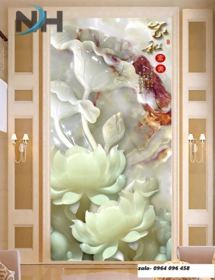 Tranh gạch 3d ốp tường phòng khách - hành lang - SJK90