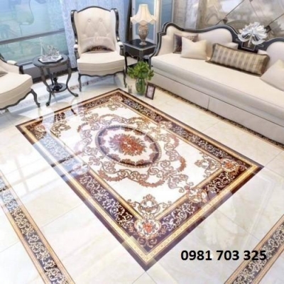 Thảm gạch trang trí đẹp phòng khách