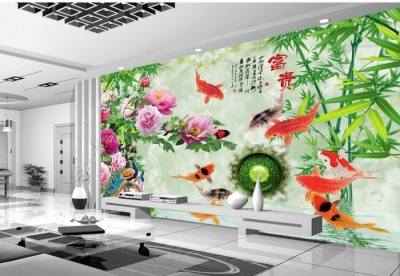 Gạch ốp tường 3d phòng khách sang trọng