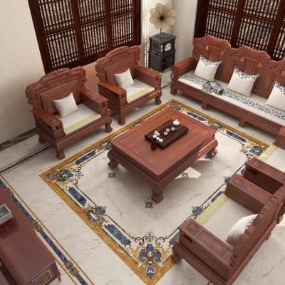 Sánh nhà, cầu thang, thảm phòng khách