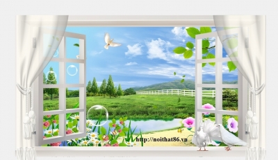 Gạch tranh cửa sổ