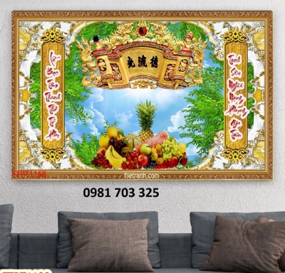 Tranh gạch men- gạch ốp tường phòng thờ