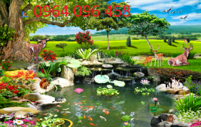 Tranh cảnh đồng quê tranh gạch 3d đồng quê 097Cp