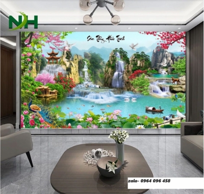 Tranh gạch 3d ốp tường phong cảnh đẹp - 632XC