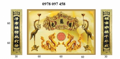 Tranh gạch 3D ốp phòng thờ